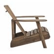 Safavieh Mopani Acacia Wood Outdoor Adirondack Chair in Rustic Brown