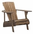 Safavieh Mopani Acacia Wood Outdoor Adirondack Chair in Rustic Brown
