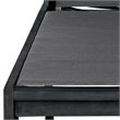 Safavieh Manteca Acacia Wood Lounge Chair in Dark Slate Gray
