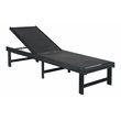 Safavieh Manteca Acacia Wood Lounge Chair in Dark Slate Gray