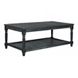 Safavieh Oakley Acacia Wood Outdoor Coffee Table in Dark Slate Gray