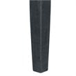 Safavieh Montclair Acacia Wood/Polyester Sun Lounger in Dark Slate Gray/Beige