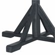 Safavieh Arcata Round Acacia Wood Outdoor Table in Dark Slate Gray