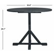 Safavieh Arcata Round Acacia Wood Outdoor Table in Dark Slate Gray
