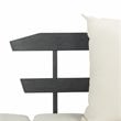 Safavieh Tandra Acacia Wood/Polyester Outdoor Daybed in Dark Slate Gray/Beige