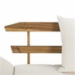 Safavieh Tandra Acacia Wood/Polyester Outdoor Daybed in Teak Brown/Beige