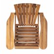 Safavieh Merlin Acacia Wood Adirondack Chair w/ Retractable Footrest in Natural