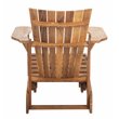 Safavieh Merlin Acacia Wood Adirondack Chair w/ Retractable Footrest in Natural