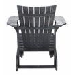 Safavieh Merlin Acacia Wood Adirondack Chair w/ Retractable Footrest in Gray