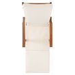 Safavieh Palmdale Acacia Wood/Polyester Lounge Chair in Natural and Beige