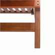 Safavieh Palmdale Acacia Wood/Polyester Lounge Chair in Natural and Beige