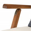 Safavieh Palmdale Acacia Wood/Polyester Lounge Chair in Natural/White