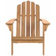 Safavieh Topher Eucalyptus Wood Adirondack Chair in Teak Brown