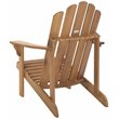 Safavieh Topher Eucalyptus Wood Adirondack Chair in Teak Brown