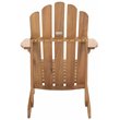 Safavieh Topher Eucalyptus Wood Adirondack Chair in Teak Brown