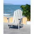 Safavieh Topher Eucalyptus Wood Outdoor Adirondack Chair in Gray