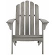 Safavieh Topher Eucalyptus Wood Outdoor Adirondack Chair in Gray