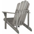 Safavieh Topher Eucalyptus Wood Outdoor Adirondack Chair in Gray