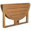 Safavieh Wales Eucalyptus Wood Outdoor Dining Table in Teak Natural