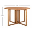 Safavieh Wales Eucalyptus Wood Outdoor Dining Table in Teak Natural