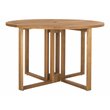 Safavieh Wales Eucalyptus Wood Outdoor Dining Table in Teak Natural