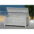 Safavieh Abri Storage Eucalyptus Wood Outdoor Cushion Box in Gray
