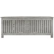 Safavieh Abri Storage Eucalyptus Wood Outdoor Cushion Box in Gray