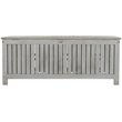 Safavieh Abri Storage Eucalyptus Wood Outdoor Cushion Box in Gray
