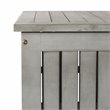 Safavieh Abri Storage Eucalyptus Wood Outdoor Cushion Box in Gray