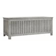 Safavieh Abri Storage Eucalyptus Wood Outdoor Cushion Box in Gray