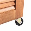 Safavieh Elina Storage Eucalyptus Wood Outdoor Cushion Box in Teak Natural