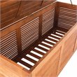 Safavieh Elina Storage Eucalyptus Wood Outdoor Cushion Box in Teak Natural