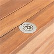 Safavieh Elina Storage Eucalyptus Wood Outdoor Cushion Box in Teak Natural