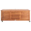 Safavieh Elina Storage Eucalyptus Wood Outdoor Cushion Box in Teak Natural