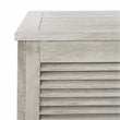 Safavieh Elina Storage Eucalyptus Wood Outdoor Cushion Box in Gray