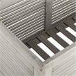 Safavieh Elina Storage Eucalyptus Wood Outdoor Cushion Box in Gray
