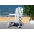 Safavieh Brizio Eucalyptus Wood Outdoor Adirondack Chair in Gray