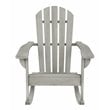 Safavieh Brizio Eucalyptus Wood Outdoor Adirondack Chair in Gray