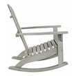Safavieh Brizio Eucalyptus Wood Outdoor Adirondack Chair in Gray