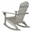 Safavieh Brizio Eucalyptus Wood Outdoor Adirondack Chair in Gray