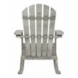 Safavieh Brizio Eucalyptus Wood Outdoor Adirondack Chair in Gray