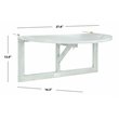Safavieh Owens Teak Wood Indoor/Outdoor Hanging Half Table in Gray Wash