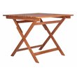 Safavieh Kresler Eucalyptus Wood Outdoor Folding Table in Natural