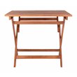 Safavieh Kresler Eucalyptus Wood Outdoor Folding Table in Natural