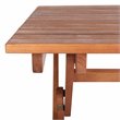 Safavieh Kresler Eucalyptus Wood Outdoor Folding Table in Natural