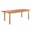 Safavieh Marson Contemporary Eucalyptus Wood Outdoor Dining Table in Natural