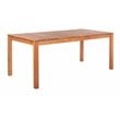 Safavieh Marson Contemporary Eucalyptus Wood Outdoor Dining Table in Natural