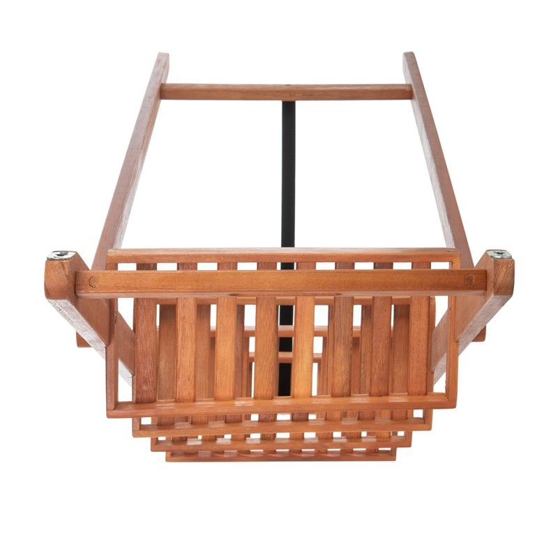 Safavieh Grenton 4-Tier Eucalyptus Wood Outdoor/Garden Shelf in Natural