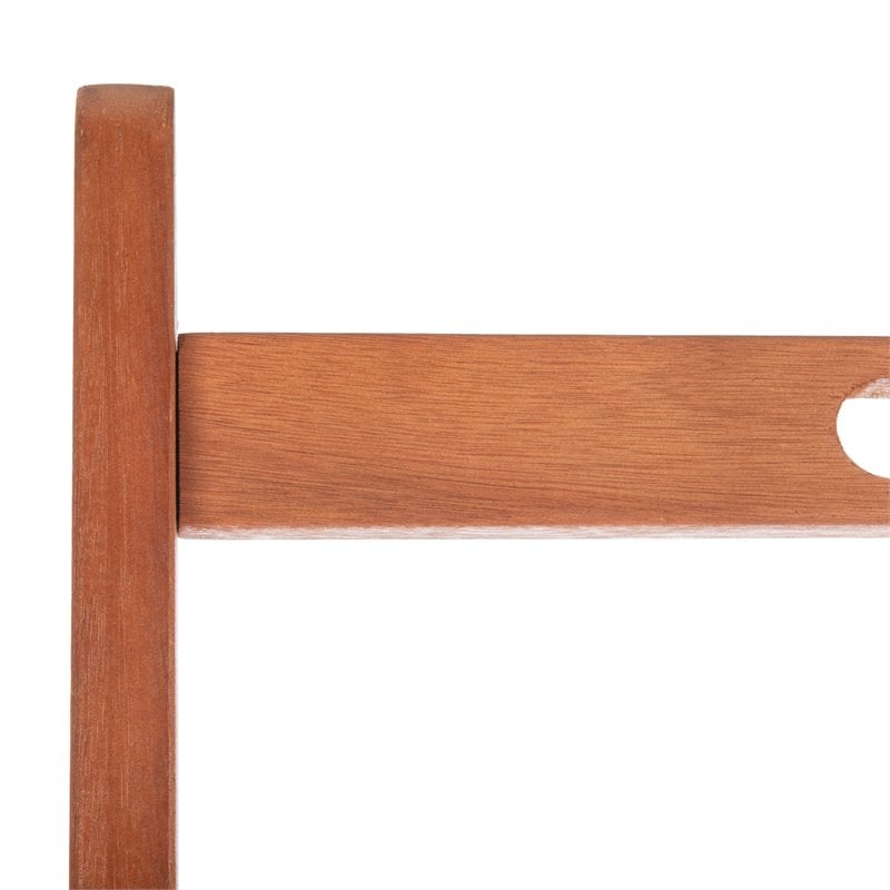 Safavieh Grenton 4-Tier Eucalyptus Wood Outdoor/Garden Shelf in Natural