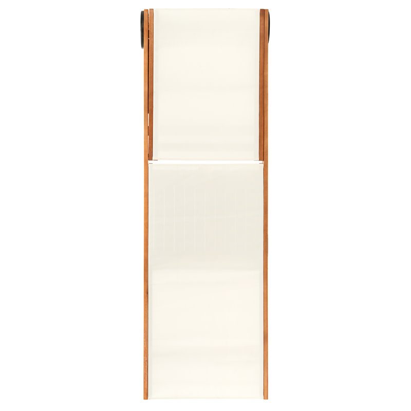 Safavieh Ralden Eucalyptus Wood/Polyester Outdoor Sun Lounger in Natural/Beige
